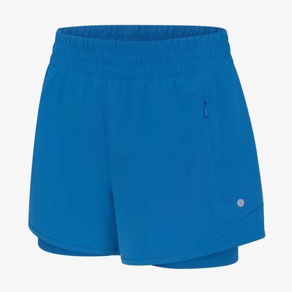 Layer 8 Women's Vibrant Blue circuit Shorts 2.0 - Picture 1 of 15